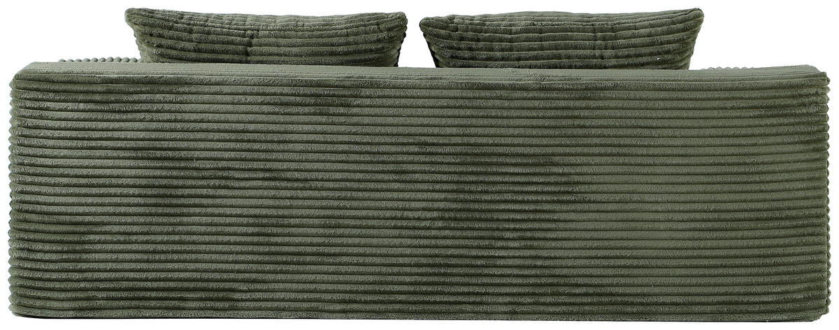 2-SITZER-SOFA in Cord Grün  - Grün, Design, Textil (203/60/100cm) - P & B