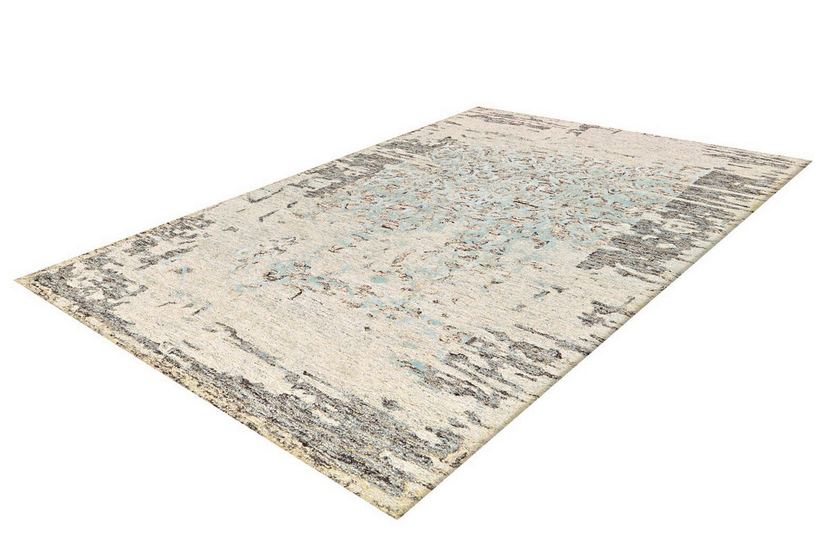 Covor Cu Țesătură Plată  - verde mentă/gri, Basics, textil (120/180cm) - Kayoom