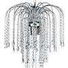 KRISTALL-HÄNGELEUCHTE 40/110/40 cm   - Chromfarben, KONVENTIONELL, Glas/Metall (40/110/40cm)