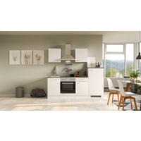 KUCHYNSKÁ LINKA LUCCA 220 - sivohnedá/biela, Modern, kompozitné drevo/plast (220,5cm) - FlexWell
