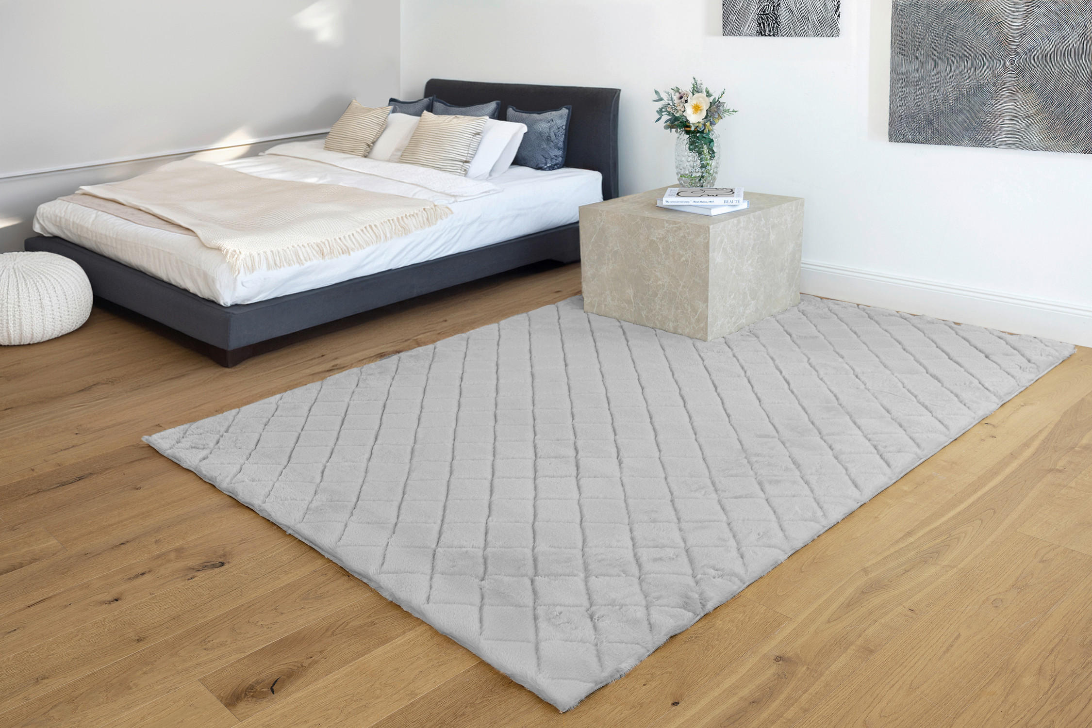 HOCHFLORTEPPICH 80/150 cm Grau  - Grau, Basics, Textil (80/150cm) - Novel