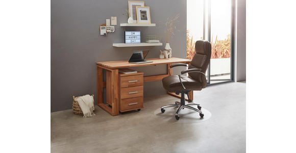 SCHREIBTISCH 160/70/75 cm  in Buchefarben  - Buchefarben, KONVENTIONELL, Holz (160/70/75cm) - Linea Natura