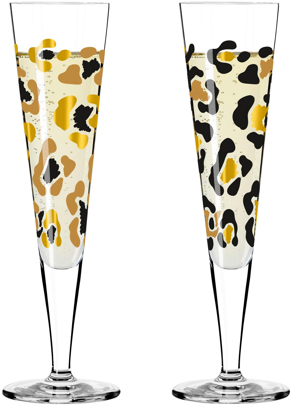 CHAMPAGNERGLAS Goldnacht 205 ml 2-teilig  - Transparent/Goldfarben, LIFESTYLE, Glas (7,2/24,0cm) - Ritzenhoff
