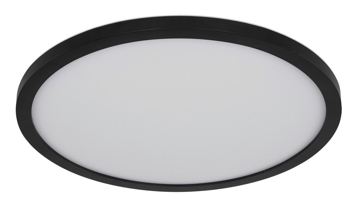 KOUPELNOVÉ STROPNÍ LED SVĚTLO, 29,4/29,4/2,5 cm - bílá/černá, Design, plast (29,4/29,4/2,5cm) - Globo