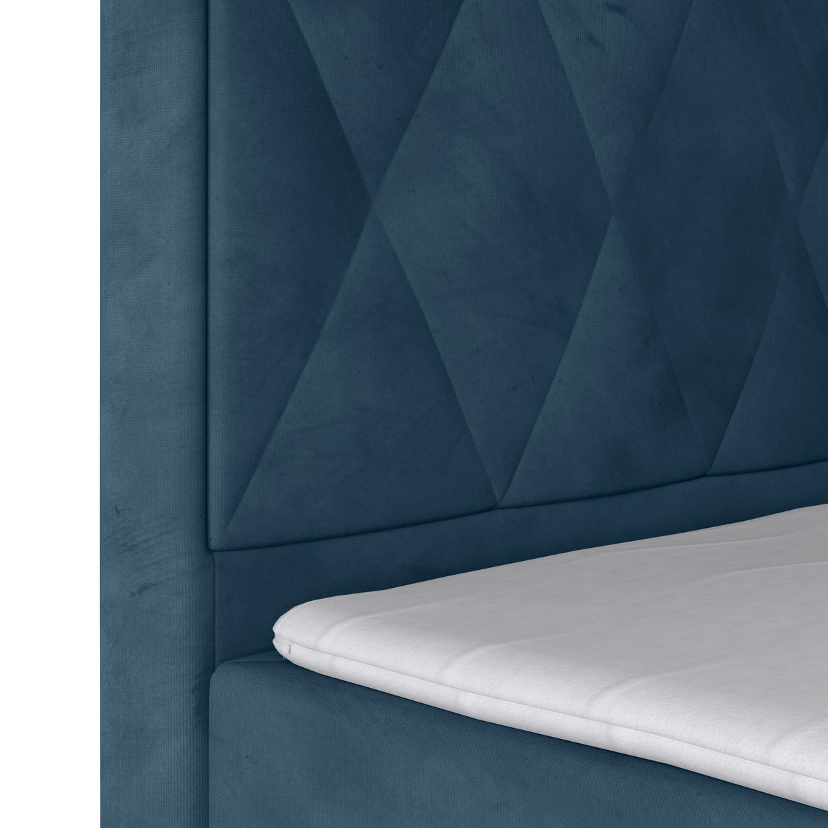 BOXSPRINGBETT 140/200 cm  in Blau  - Blau, MODERN, Holz/Kunststoff (140/200cm) - MID.YOU