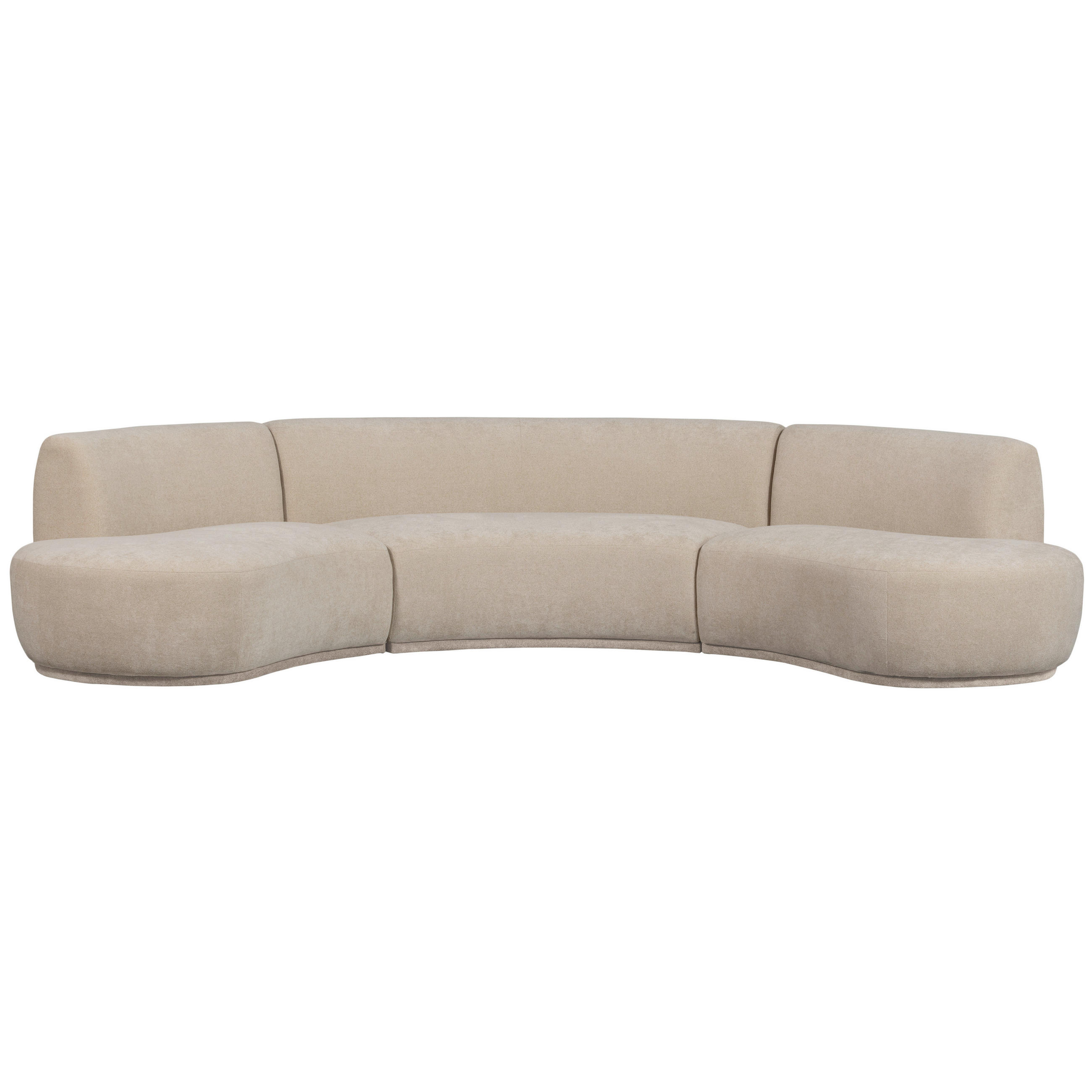 WOHNLANDSCHAFT in Webstoff Naturfarben  - Naturfarben, Design, Textil (336/75/180cm) - Livetastic