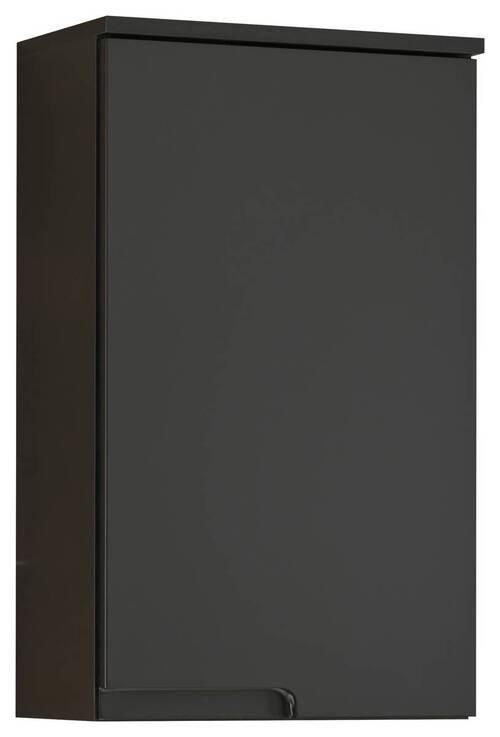 VÄGGHÄNGT SKÅP  - svart, Modern, trämaterial (40/67/23cm) - MID.YOU
