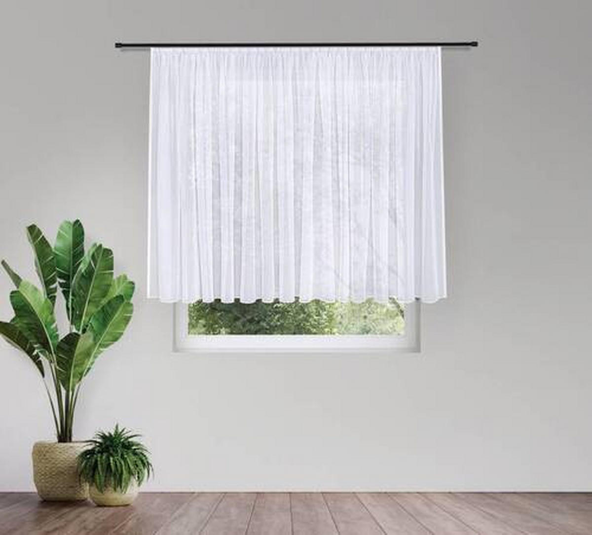 FERTIGSTORE  transparent  300/150 cm   - Weiß, Basics, Textil (300/150cm)