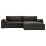 ECKSOFA  in Webstoff Anthrazit  306/198 cm  - Anthrazit/Schwarz, MODERN, Kunststoff/Textil (306/198cm) - Carryhome