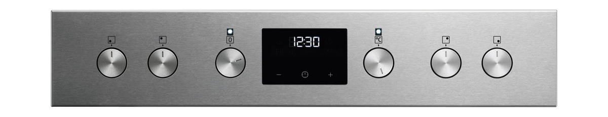 HERDSET ELXH3X  - Edelstahlfarben, Basics, Glas/Metall (59,5/59,8/54,8cm) - Electrolux