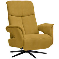 RELAXSESSEL in Textil Currygelb  - Currygelb/Schwarz, Design, Textil/Metall (78/101/88cm) - Welnova