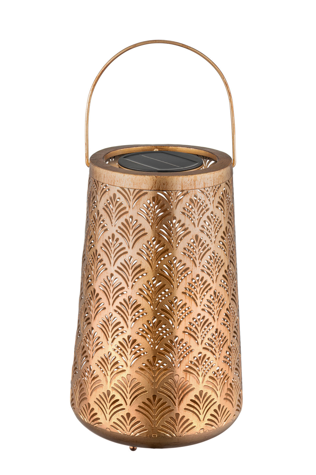 SOLÁRNE SVIETIDLO, 20/32 cm - zlatá, Design, kov/plast (20/32cm) - Ambia Garden