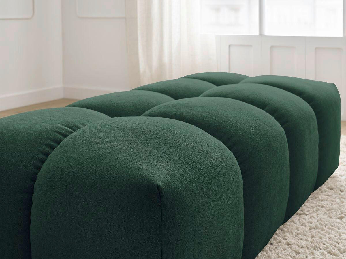 HOCKER EVEREST Struktur Grün  - Schwarz/Grün, MODERN, Kunststoff/Textil (140/70/40cm)