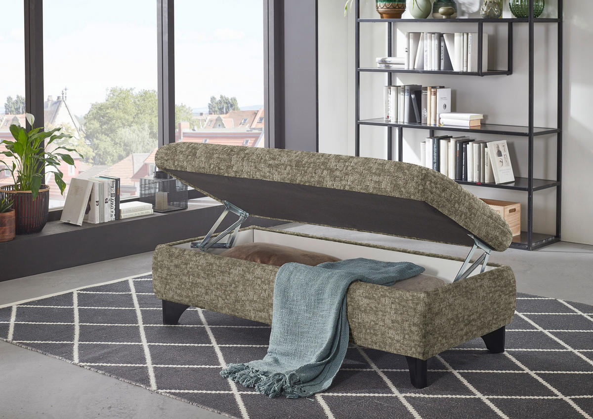 PALL i textil olivgrön  - olivgrön/svart, Klassisk, metall/textil (60/45/60cm) - MID.YOU