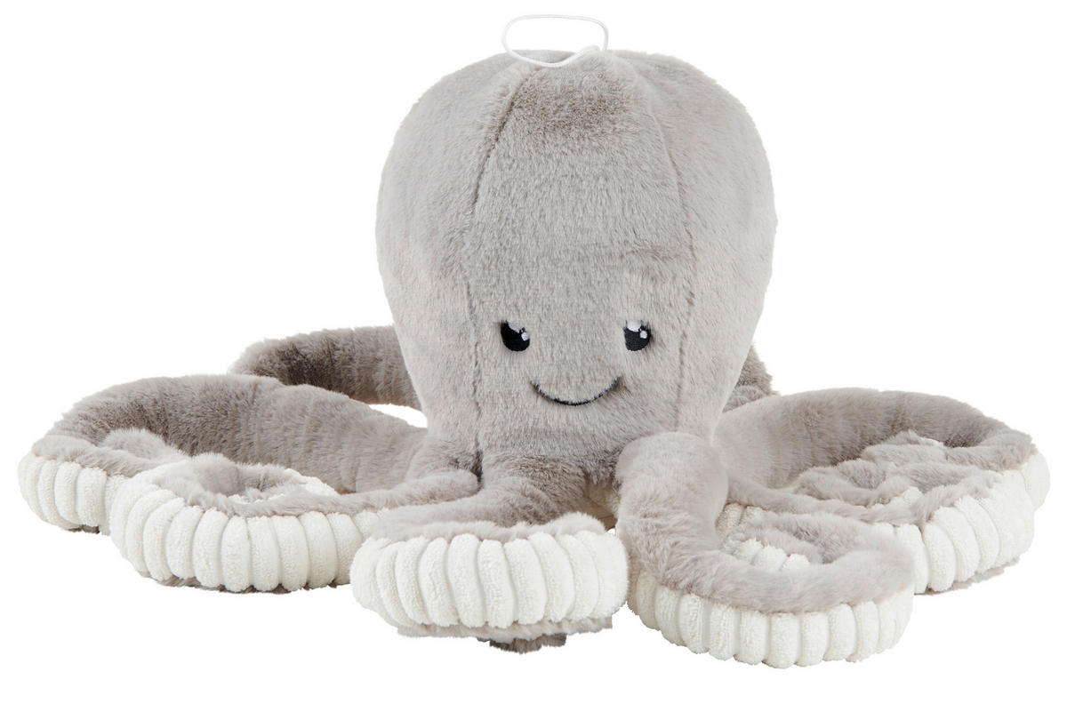 PLÜSSÁLLATFIGURA  - szürke, Basics, textil (17cm) - My Baby Lou