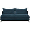 SCHLAFSOFA  in Flachgewebe Blau  - Blau/Schwarz, MODERN, Textil/Metall (208/73/92/102cm) - Novel