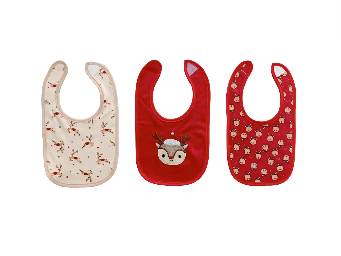 LÄTZCHEN 3-teilig  - Beige/Rot, Textil (18/30cm) - X-Mas