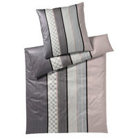 BETTWÄSCHE Cornflower Makosatin 200/200 cm  - Anthrazit/Rosa, Design, Textil (200/200cm) - Joop!