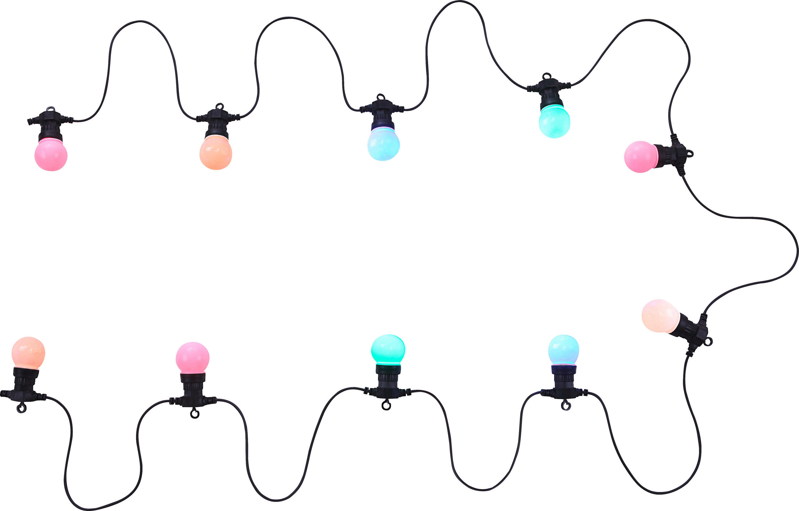 LED LICHTERKETTE 750 cm  - Multicolor, Design, Kunststoff (750cm)