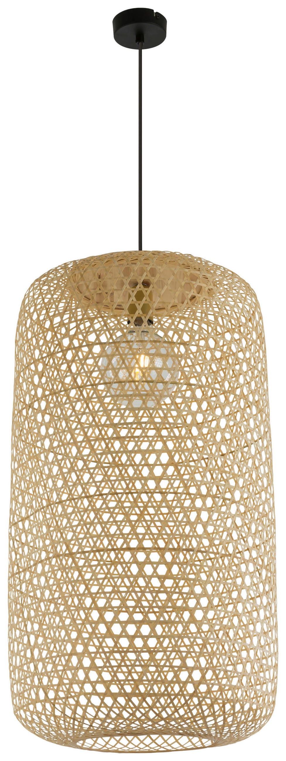 HÄNGELEUCHTE 39/132 cm   - Naturfarben, Natur, Naturmaterialien (39/132cm) - Globo