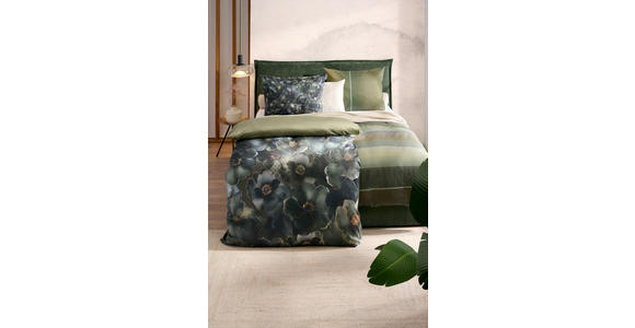 BETTWÄSCHE Charlottesville Satin 140/200 cm  - Grün, Basics, Textil (140/200cm) - Novel