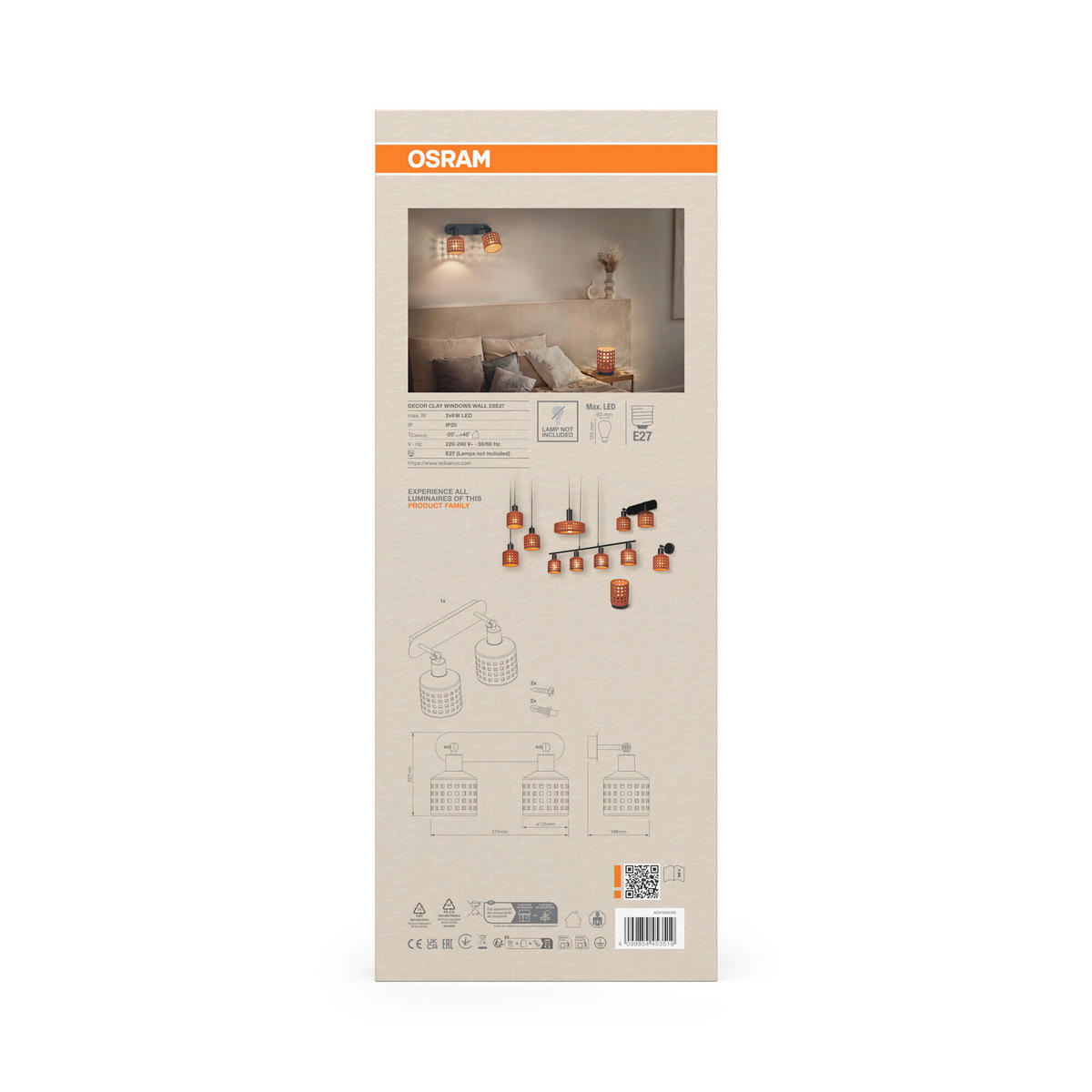 STRAHLER 37.5/16.8/22.7 cm   - Braun, Basics, Keramik/Metall (37.5/16.8/22.7cm) - Osram