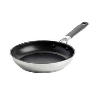 BRATPFANNE Classic Stainless Steel Keramikbeschichtung 30 cm  - Silberfarben, Basics, Kunststoff/Metall (30cm) - Kitchenaid