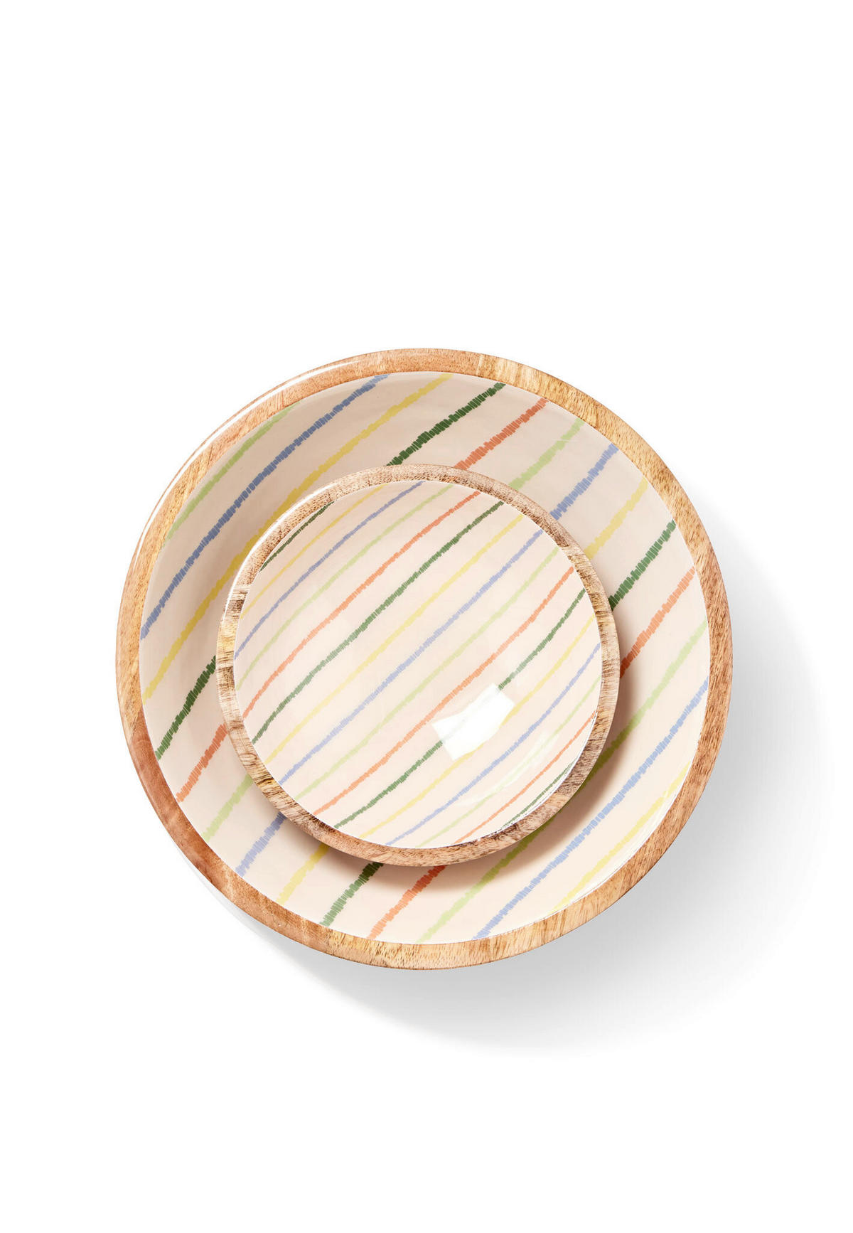 SCHALE SINGITA   - Multicolor/Naturfarben, Basics, Holz (30/11cm) - FYNCH-HATTON