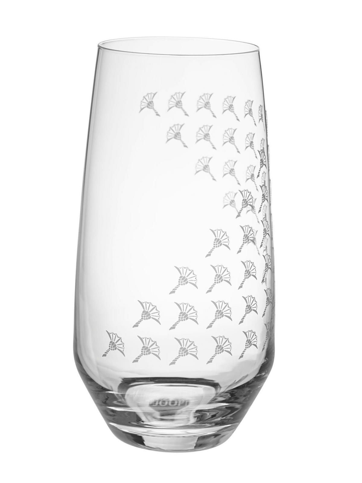 LONGDRINKGLAS FADED CORNFLOWER 460 ml 2-teilig  - Design, Glas (7,6/14,5cm) - Joop!