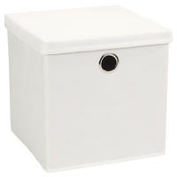 AUFBEWAHRUNGSBOX  - Weiß, Design, Textil (30/30/30cm) - Echtwerk