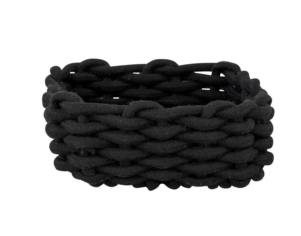 AUFBEWAHRUNGSKÖRBCHEN  - Schwarz, KONVENTIONELL, Textil (21,5/7,5/21,5cm) - Schöner Wohnen