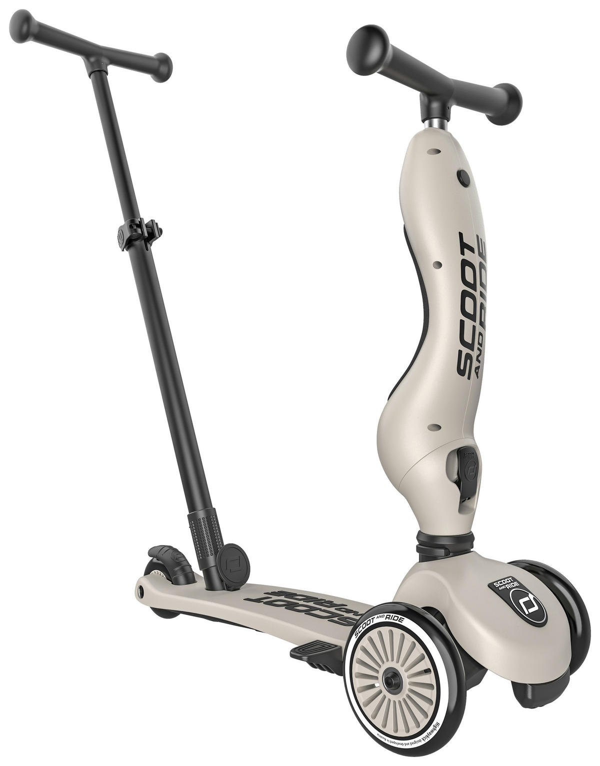 KINDERSCOOTER  - Hellgrau, Trend, Kunststoff (3,1kg) - Scoot and Ride