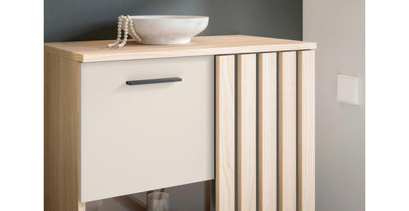 WOHNWAND  in Eichefarben, Kaschmir  290/190/40 cm  - Kaschmir/Eichefarben, MODERN, Glas/Holzwerkstoff (290/190/40cm) - Hom`in