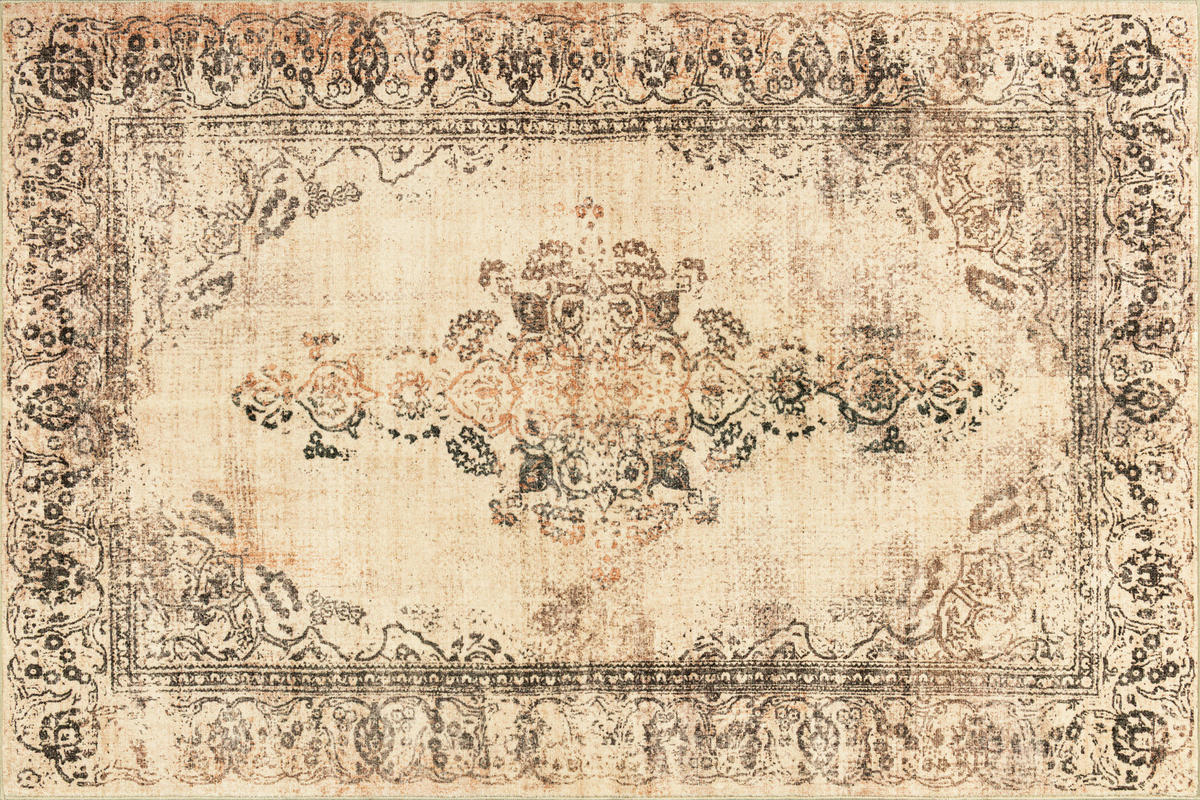 FLACHWEBETEPPICH 120/180 cm Lisora Beige  - Beige, LIFESTYLE, Kunststoff/Textil (120/180cm) - wash+dry