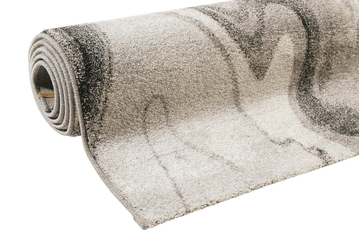 WEBTEPPICH 120/170 cm Voyage Grau, Hellgrau, Dunkelgrau  - Dunkelgrau/Hellgrau, KONVENTIONELL, Textil (120/170cm) - Novel