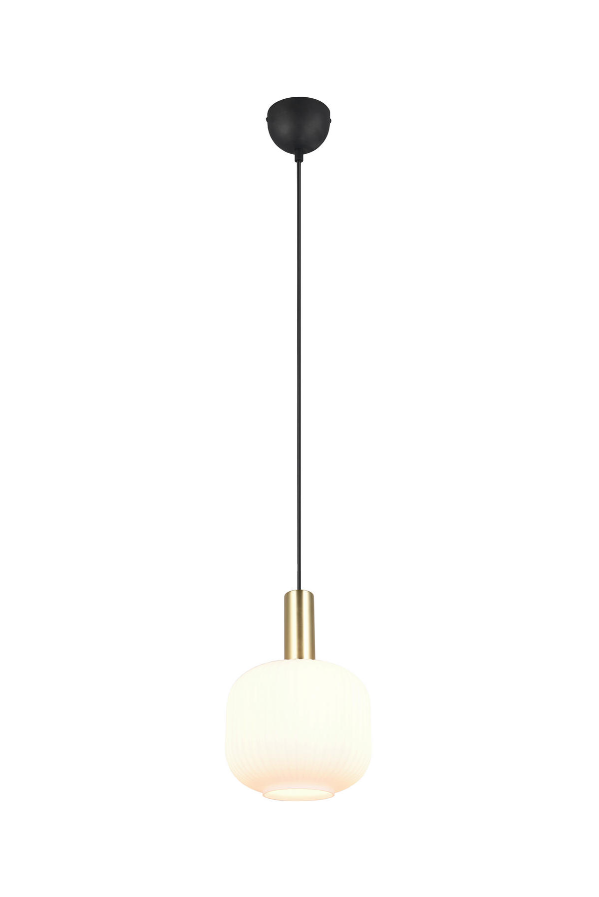 HÄNGELEUCHTE 20/150 cm    - Weiss/Messingfarben, Design, Glas/Metall (20/150cm) - Trio Leuchten