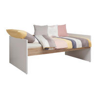 BETT 120/200 cm,  in Weiß, Eichefarben,  - Eichefarben/Weiß, Design (120/200cm) - Paidi