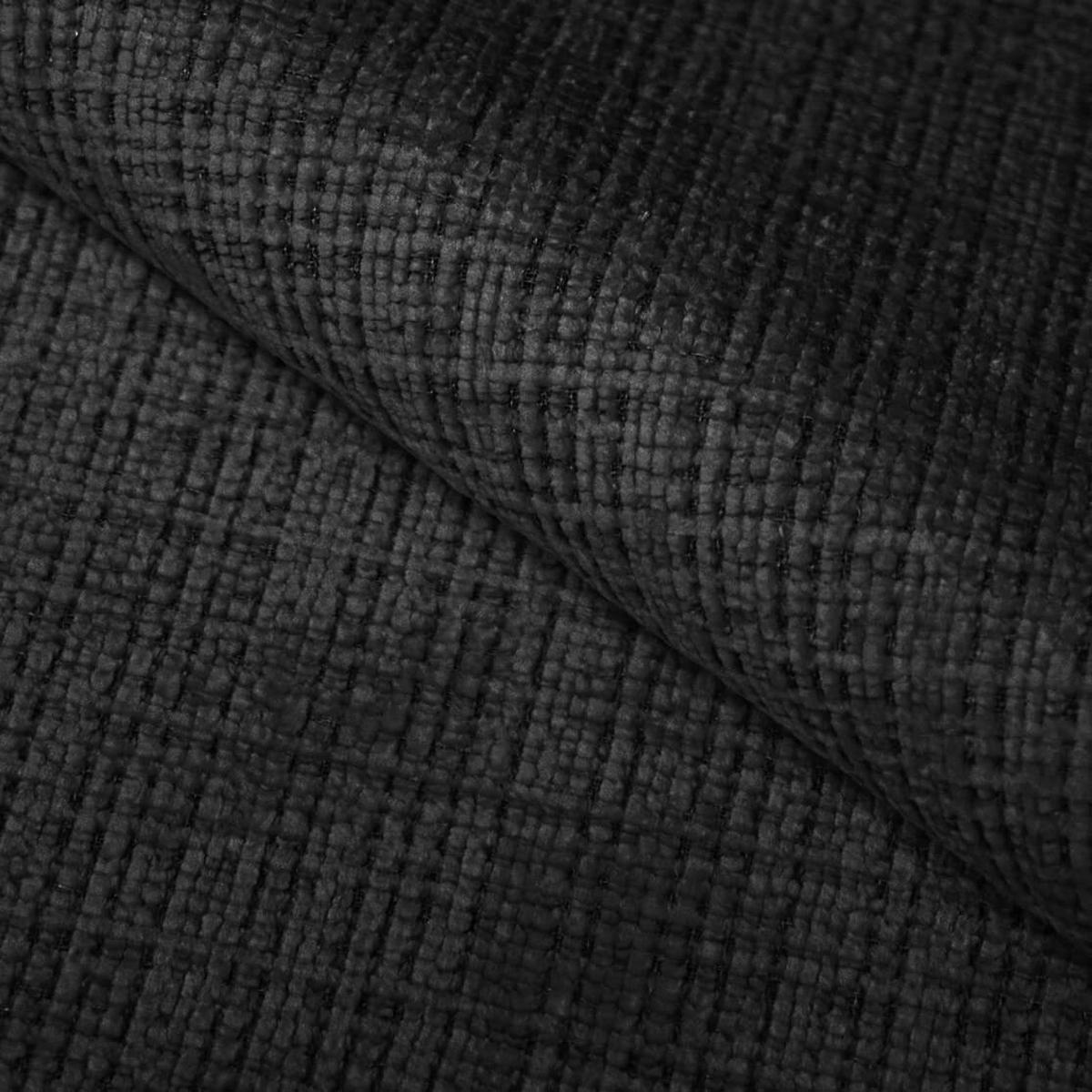 ECKSOFA in Chenille Schwarz  180/315 cm  - Schwarz, MODERN, Kunststoff/Textil (180/315cm) - Hom`in