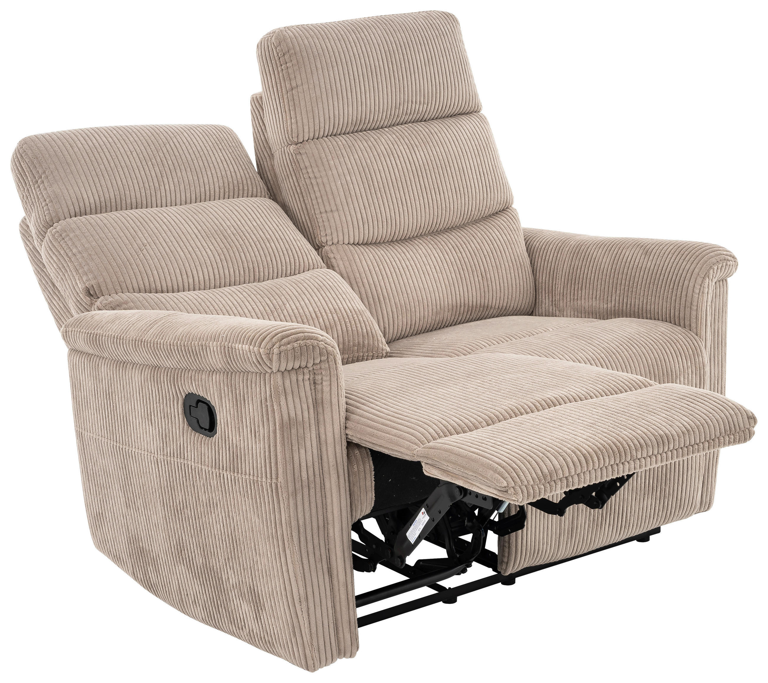 DVOSJED metal, tekstil  svijetlo smeđa    - svijetlo smeđa/crna, Design, metal/tekstil (131/108/89cm) - Livetastic