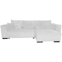 ECKSOFA  in Cord Perlmutt  - Perlmutt/Braun, KONVENTIONELL, Holz/Textil (293/160cm) - Carryhome