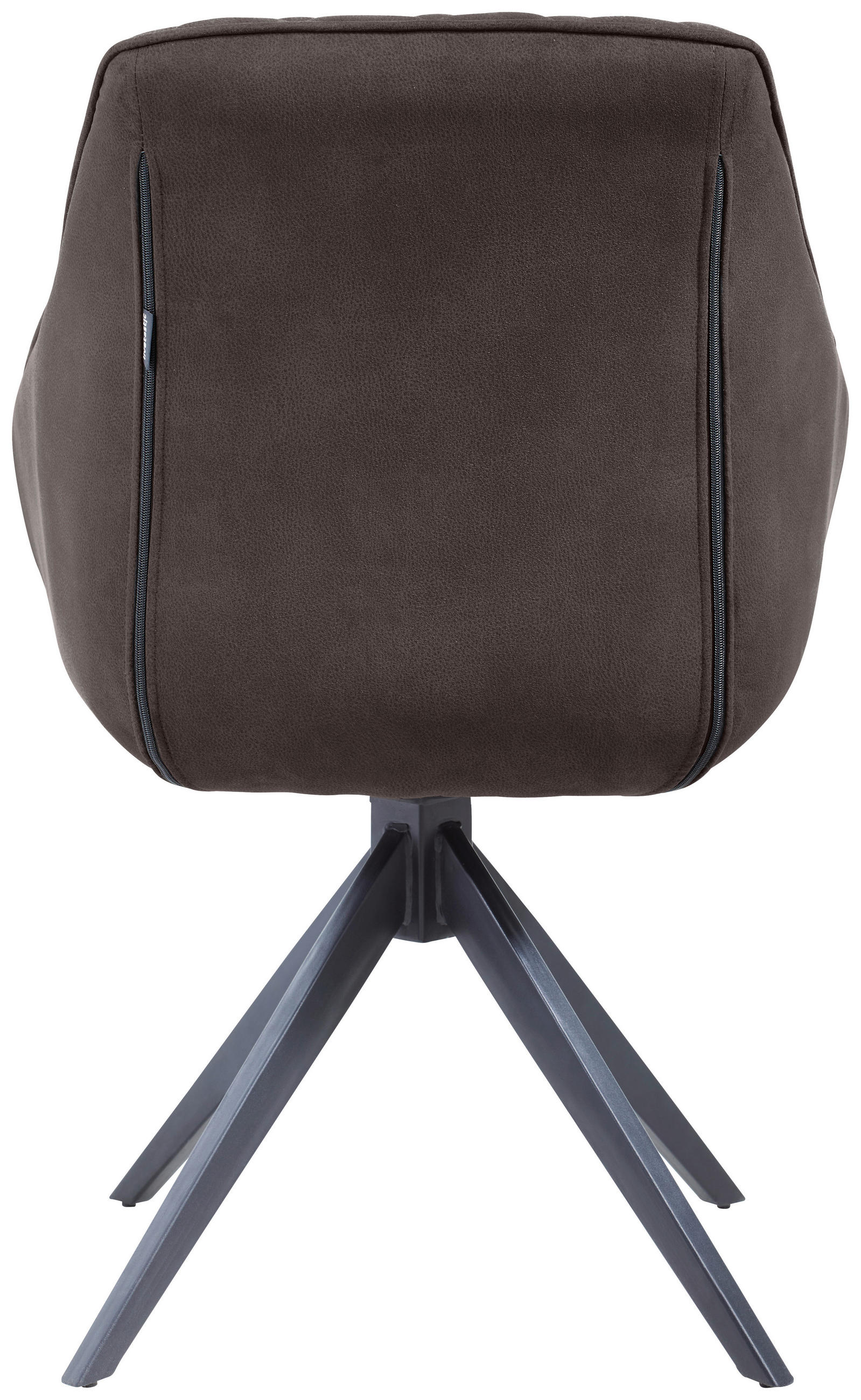 ARMLEHNSTUHL  in Eisen Webstoff  - Dunkelgrau/Schwarz, Modern, Textil/Metall (59/84/58.5cm) - Livetastic