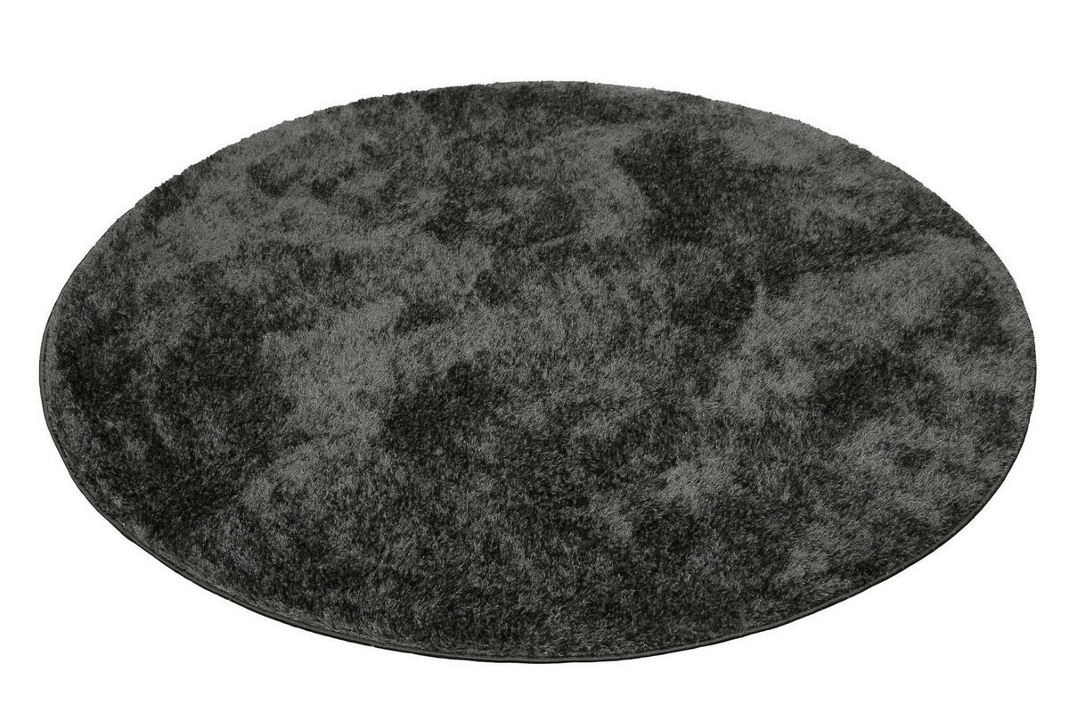 HOCHFLORTEPPICH 200 cm #Swagger Shag Anthrazit rund  - Anthrazit, Basics, Textil (200cm) - Esprit