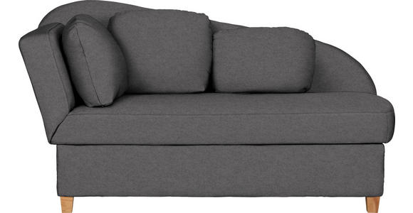 LIEGE  in Chenille, Flachgewebe Dunkelgrau  - Dunkelgrau, LIFESTYLE, Holz/Textil (85/97/180cm) - Novel