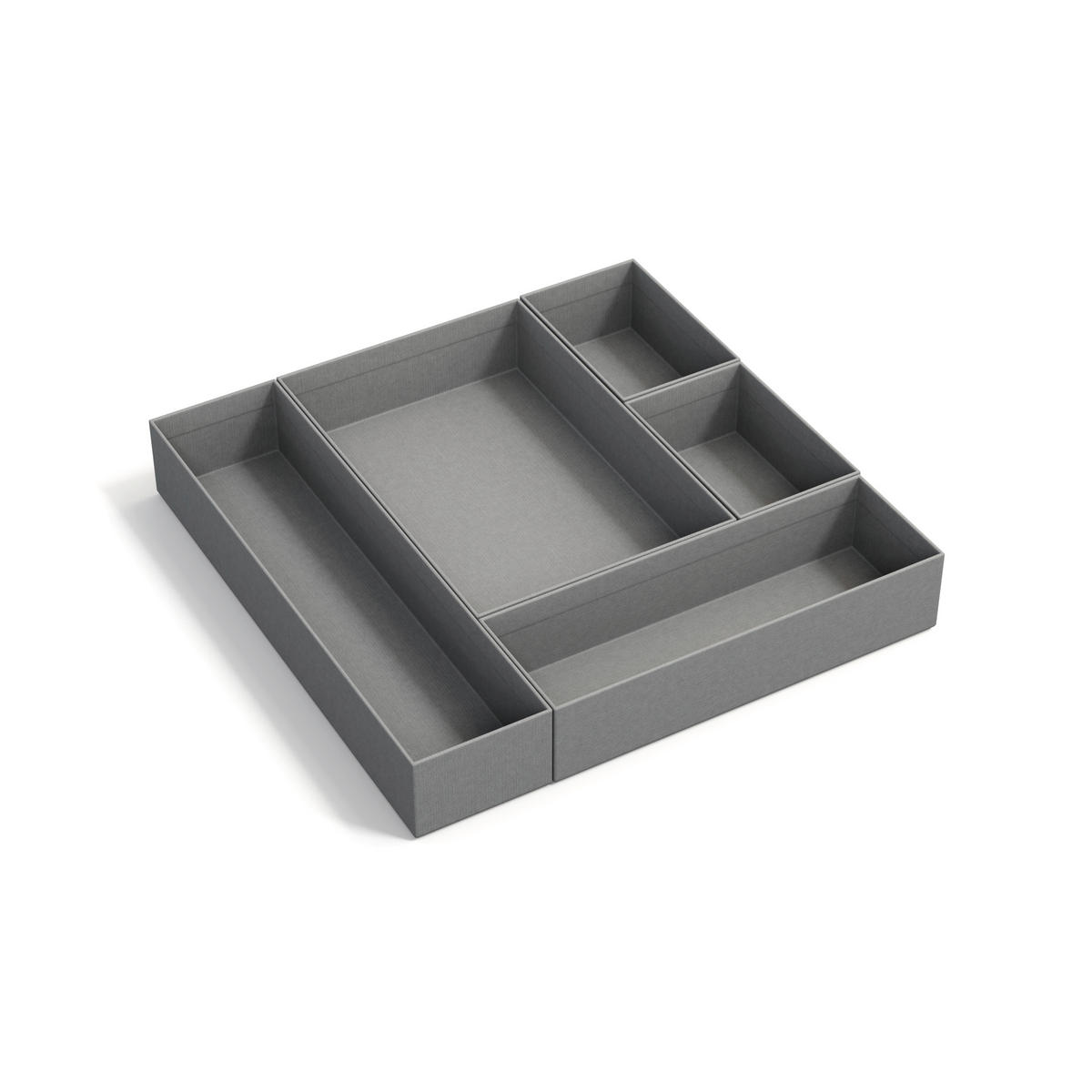 SCHUBLADENBOX 30/30/5 cm  - Grau, Basics, Karton/Papier (30/30/5cm)