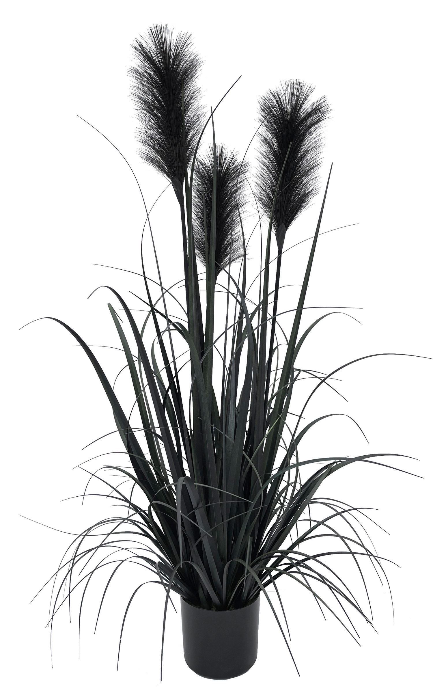 DEKOGRAS - Schwarz, Basics, Kunststoff/Metall (90cm) - Ambia Home