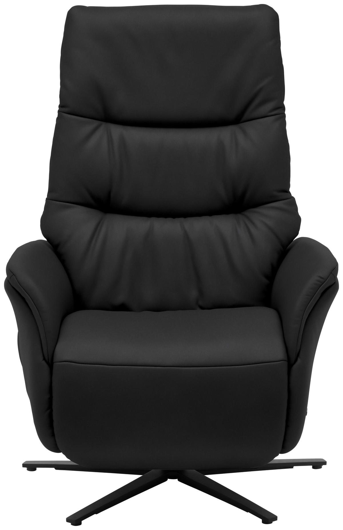 MASSAGESESSEL Echtleder Grau    - Anthrazit/Grau, KONVENTIONELL, Leder/Metall (74/114/97cm) - Himolla