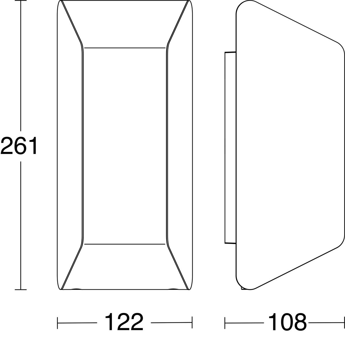 AUßENWANDLEUCHTE 10,8/12,2/26,1 cm   - Anthrazit, Basics, Kunststoff (10,8/12,2/26,1cm) - Steinel