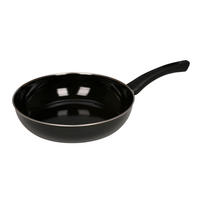 PFANNE  - Schwarz, Basics, Metall (24/5,6cm) - Riess