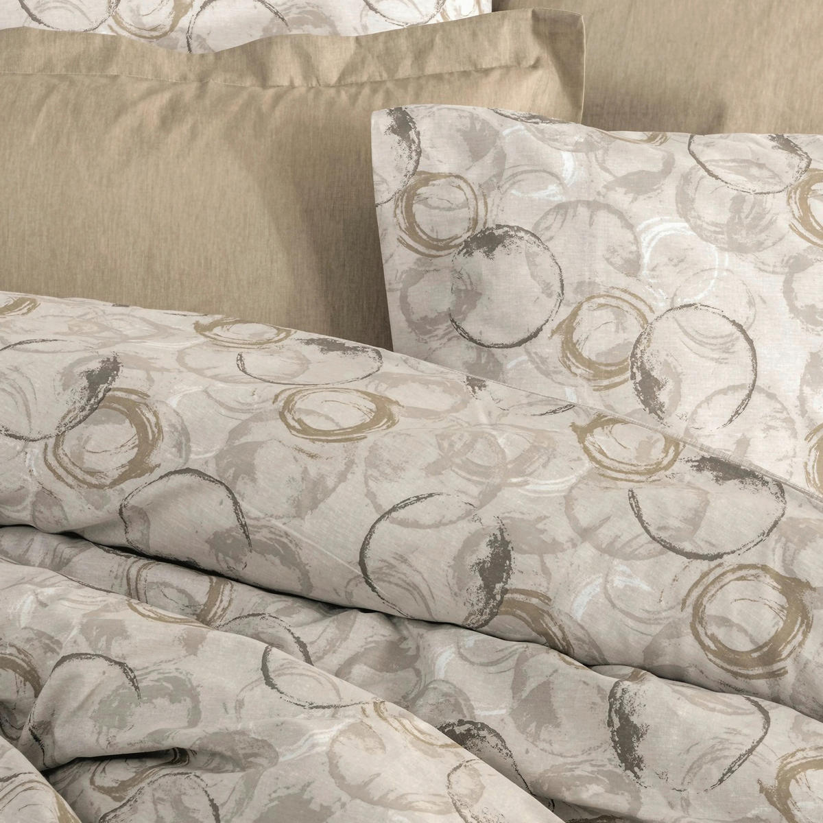 BETTWÄSCHE 155/220 cm  - Beige, Basics, Textil (155/220cm)