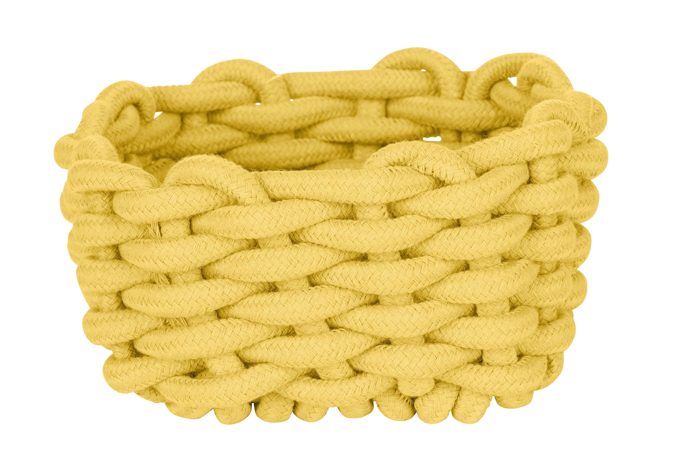 AUFBEWAHRUNGSKÖRBCHEN  - Senfgelb, KONVENTIONELL, Textil (16,5/7,5/16,5cm) - Schöner Wohnen